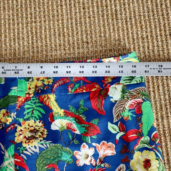 Talbots Blue Floral Mini Skirt - Picture 3 of 6